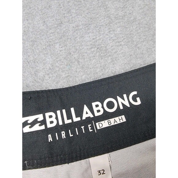 Billabong Swim Trunks Mens 32 34x8 Airlite Black Stripe Lightweight Pocket Surf - Picture 2 of 12